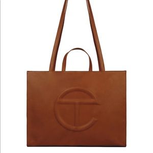 Large Tan Telfar Shopping Bag